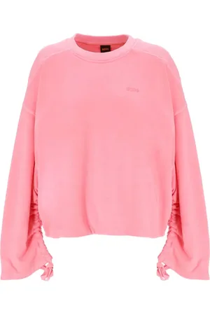HUGO BOSS Drawstring-cuffs cotton sweatshirt