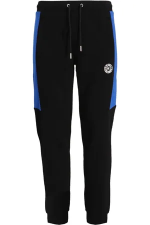 Karl Lagerfeld Striped cotton track pants