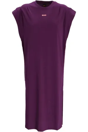 HUGO BOSS Logo-print cotton dress