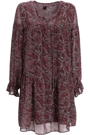 HUGO BOSS Diveno paisley-print dress