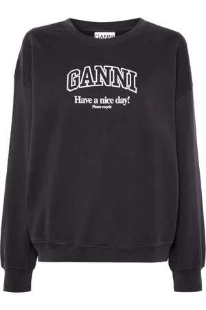 Ganni Logo-print sweatshirt