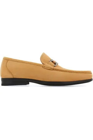 Salvatore Ferragamo Gancini-plaque leather mocassins