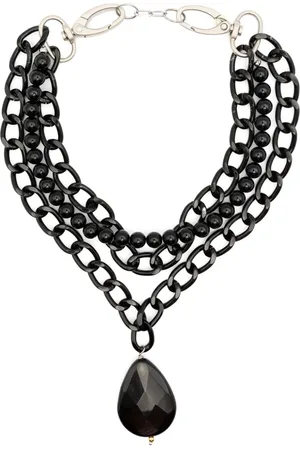 Atu Body Couture Layered pearl and chain necklace
