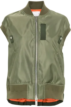 SACAI Box-pleat detail vest