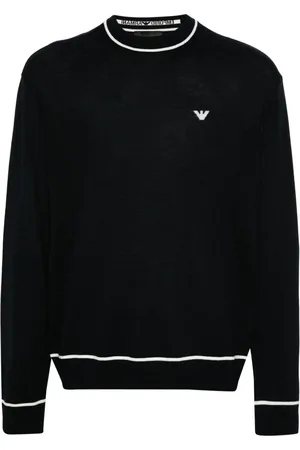 Emporio Armani Logo-jacquard sweater