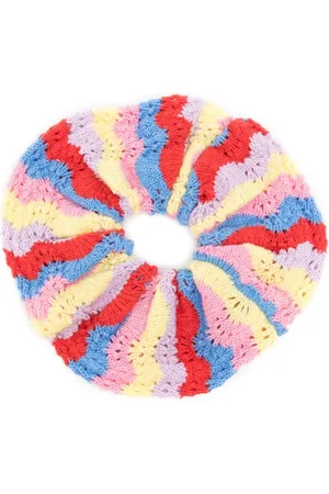 OLIVIA RUBIN Carli Tropical Wiggle pointelle scrunchie