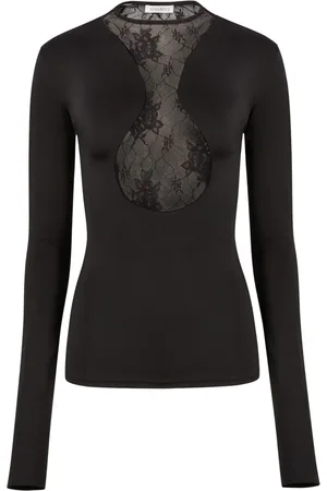 Nina Ricci Lace insert long-sleeved top