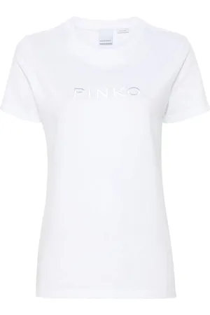 Pinko Logo-embroidered T-shirt