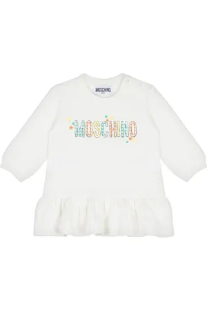 Moschino Logo-print long-sleeve dress