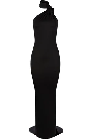 Nina Ricci Scarf-detailing halterneck maxi dress