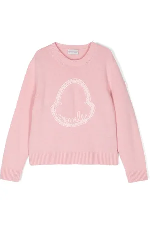 Moncler Logo-embroidered virgin wool-cashmere blend jumper