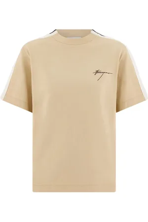 Salvatore Ferragamo Logo-embroidered cotton T-shirt