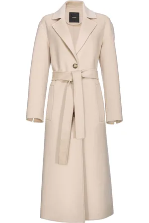 Pinko Single-breasted wool coat