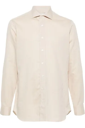 LARDINI Wingtip-collar shirt