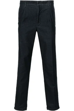 Incotex Herringbone-pattern tapered trousers