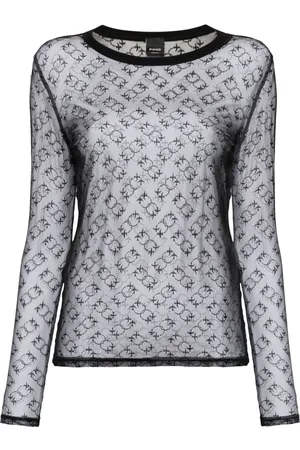 Pinko Monogram sheer T-shirt