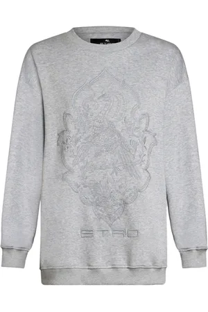 Etro Logo-embroidered cotton sweatshirt