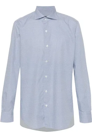 BARBA Geometric-print shirt