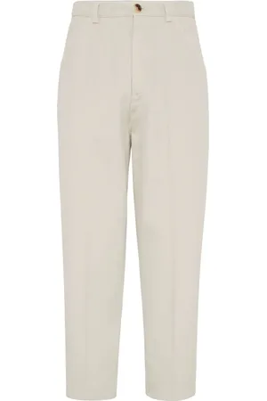 Brunello Cucinelli Tapered-leg chino trousers