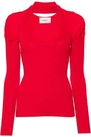 COPERNI Cut-out knitted top