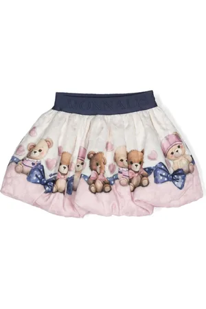 MONNALISA Teddy bear-print puffball skirt