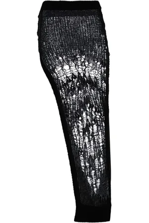 Rick Owens Spider Ziggy open-knit skirt