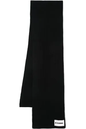 Jil Sander Logo-appliqu?? wool scarf
