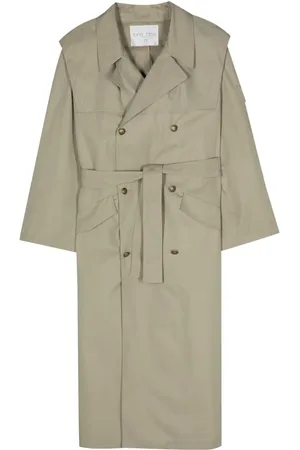 FORTE FORTE Belted double-breasted coat