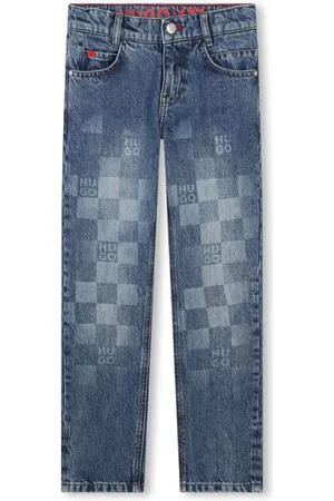 HUGO BOSS Monogram-print jeans
