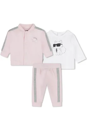 Karl Lagerfeld Logo three-piece tracksuit