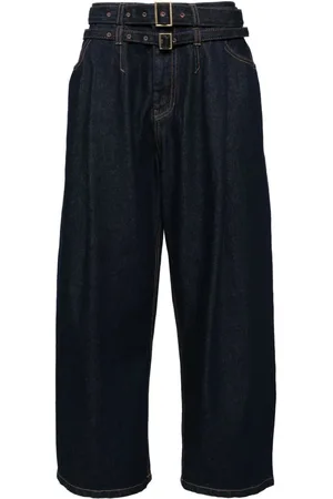 SONGZIO Pleated wide-leg jeans