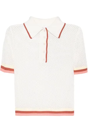 ZIMMERMANN Crochet polo shirt
