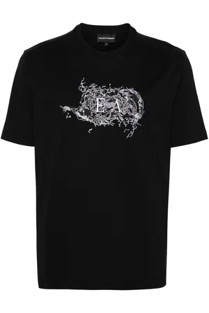 Emporio Armani Logo-embroidered T-shirt