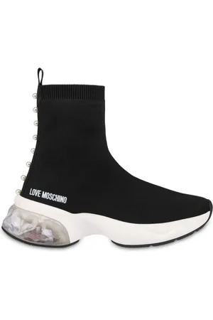 Moschino Logo-print sock-style sneakers