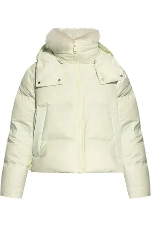 YVES SALOMON Shearling-collar padded jacket