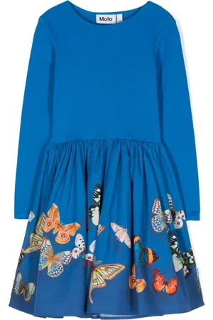 Molo Casie Night Butterflies-print dress