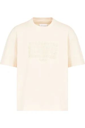 Maison Margiela Numbers-embroidered cotton T-shirt