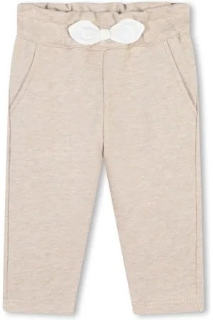 Chloé Bow-detail cotton trousers