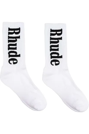 Rhude Logo-intarsia socks