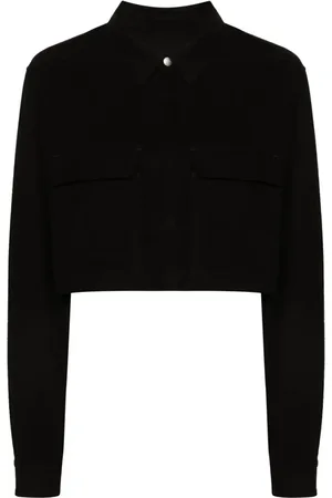 Rick Owens Press-stud cropped shirt