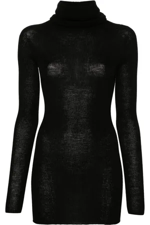 Rick Owens Roll-neck virgin wool top