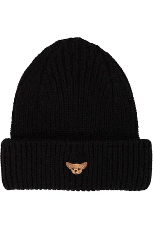PELO FOUNDATION Dog-appliqu?? beanie