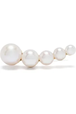 SOPHIE BILLE BRAHE 14kt yellow Petite Croissant Japonais freshwater pearl single earring