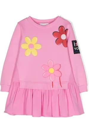 MONNALISA Floral-print sweatshirt dress