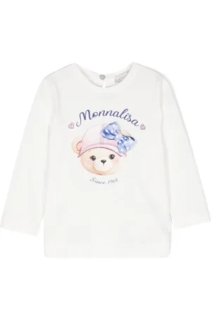 MONNALISA Teddy bear-print cotton T-shirt