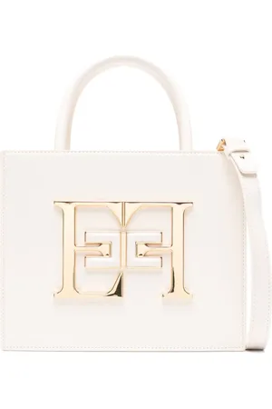 Elisabetta Franchi Small logo-plaque tote bag