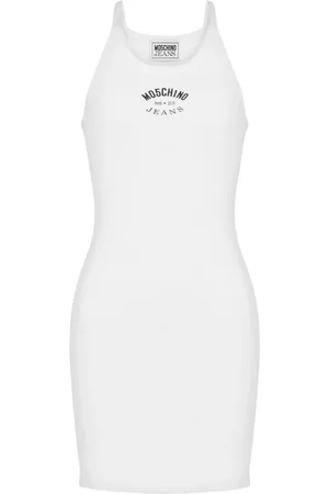 Moschino Logo print cotton blend dress