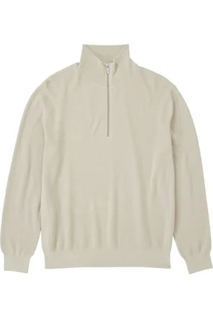 Closed Zip-up cotton-blend jumper