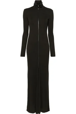 Nanushka M??lange zip-up maxi dress