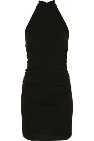 Nanushka Haterneck semi-sheer minidress